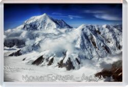Mount Foraker - Alaska - USA - Jumbo Fridge Magnet Souvenir Gift Present