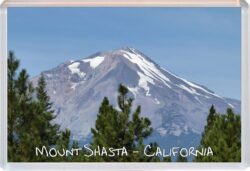 Mount Shasta - California - USA - Jumbo Fridge Magnet Souvenir Gift Present