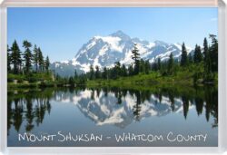 Mount Shuksan - Washington - USA - Jumbo Fridge Magnet Souvenir Gift Present