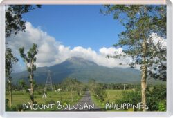 Mount Bulusan - Philippines - Jumbo Fridge Magnet Souvenir Gift Present