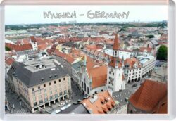 Munich - Germany - Jumbo Fridge Magnet Souvenir Gift Present (c)