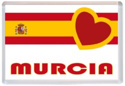 Murcia - Love Spain/Spanish Towns & Cities Flag - Jumbo Fridge Magnet Souvenir Gift Present