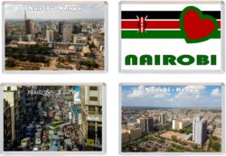 Nairobi - Kenya - 4 PACK - Jumbo Fridge Magnet Souvenir Gift Present