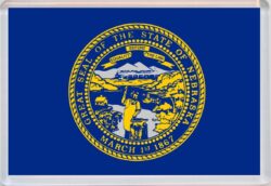 Nebraska - USA State Flag - Jumbo Fridge Magnet Souvenir Gift Present