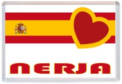 Nerja - Love Spain/Spanish Towns & Cities Flag - Jumbo Fridge Magnet Souvenir Gift Present