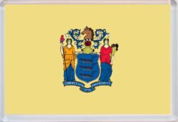 New Jersey - USA State Flag - Jumbo Fridge Magnet Souvenir Gift Present