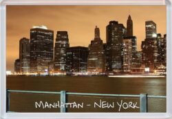 Mannhattan - New York - USA - Jumbo Fridge Magnet Souvenir Gift Present Night