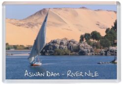 Aswan Dam - River Nile - Egypt - Jumbo Fridge Magnet Souvenir Gift