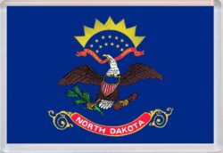 North Dakota - USA State Flag - Jumbo Fridge Magnet Souvenir Gift Present