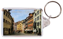 Nuremberg - Germany ? Double Sided Large Keyring Key Fob Chain Ring Gift Present Souvenir