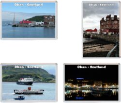 Oban - Scotland - 4 PACK - Jumbo Fridge Magnet Souvenir Gift Present