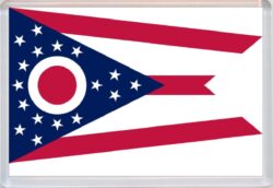 Ohio - USA State Flag - Jumbo Fridge Magnet Souvenir Gift Present