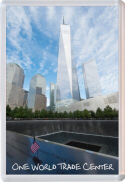 One World Trade Center - USA - Jumbo Fridge Magnet Souvenir Gift Present