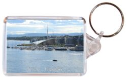 Oslo - Norway ? Double Sided Large Keyring Key Fob Chain Ring Gift Present Souvenir