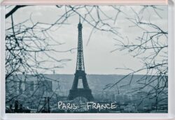 Eiffel Tower - Paris - France - Jumbo Fridge Magnet Souvenir Gift Present Winter