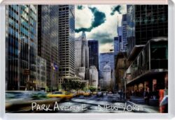 Park Avenue - New York - USA - Jumbo Fridge Magnet Souvenir Gift Present