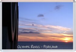 Portland - Olympic Rings - Dorset - Jumbo Fridge Magnet Souvenir Gift Present D2