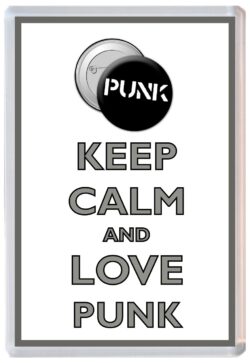 Keep Calm and Love Punk - Jumbo Fridge Magnet Souvenir Gift Present