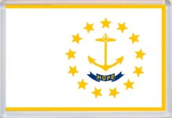 Rhode Island - USA State Flag - Jumbo Fridge Magnet Souvenir Gift Present