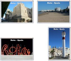 Rota - Andalucia - Spain - 4 PACK - Jumbo Fridge Magnet Souvenir Gift Present
