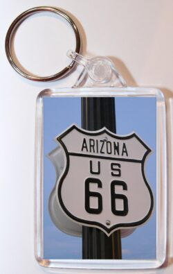 Route 66 - Arizona - USA - Double Sided Large Keyring Key Fob Chain Ring Gift Present Souvenir