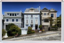 San Francisco - California - USA - Jumbo Fridge Magnet Souvenir Gift Present (b)