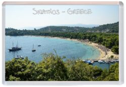 Skiathos - Greece - Jumbo Fridge Magnet Souvenir Gift Present Beach