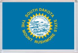 South Dakota - USA State Flag - Jumbo Fridge Magnet Souvenir Gift Present