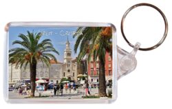 Split - Croatia ? Double Sided Large Keyring Key Fob Chain Ring Gift Present Souvenir