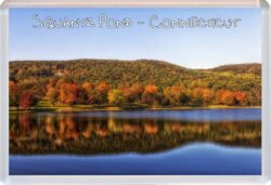 Squantz Pond - Connecticut - USA - Jumbo Fridge Magnet Souvenir Gift Present