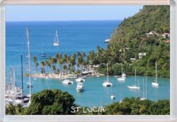 St Lucia - Caribbean - Jumbo Fridge Magnet Souvenir Gift Present