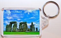 Stonehenge - Wiltshire - Hampshire - Double Sided Large Keyring Key Fob Chain Ring Gift Present Souvenir