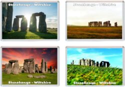 Stonehenge - Wiltshire - 4 PACK - Jumbo Fridge Magnet Souvenir Gift Present