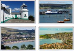 Swanage - Dorset - 4 PACK - Jumbo Fridge Magnet Souvenir Gift Present