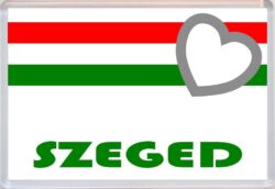 Szeged - Love Hungary/Hungarian Towns & Cities Flag - Jumbo Fridge Magnet Souvenir Gift Present