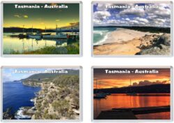 Tasmania - Australia - 4 PACK - Jumbo Fridge Magnet Souvenir Gift Present