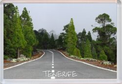 Tenerife - Spain - Jumbo Fridge Magnet Souvenir Gift Present Mount Tiede Roads