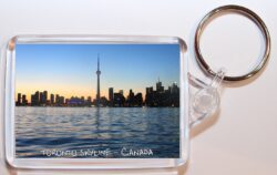 Toronto - Canada ? Double Sided Large Keyring Key Fob Chain Ring Gift Present Souvenir