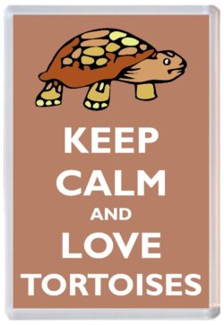 Keep Calm and Love Tortoises - Jumbo Fridge Magnet Souvenir Gift Present