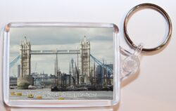 Tower Bridge - London - Double Sided Large Keyring Key Fob Chain Ring Gift Present Souvenir