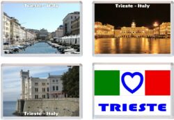 Trieste - Italy - 4 PACK - Jumbo Fridge Magnet Souvenir Gift Present