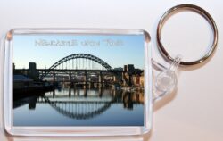 Newcastle upon Tyne - Tyneside - Double Sided Large Keyring Key Fob Chain Ring Gift Present Souvenir