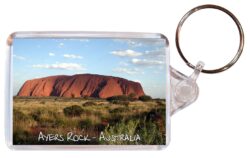 Ayers Rock / Uluru - Australia - Double Sided Large Keyring Key Fob Chain Ring Gift Present Souvenir