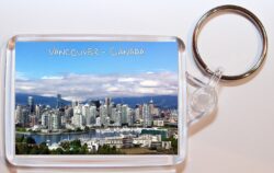 Vancouver - Canada ? Double Sided Large Keyring Key Fob Chain Ring Gift Present Souvenir (a)