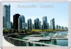 Vancouver - Canada - Jumbo Fridge Magnet Souvenir Gift Present (b)