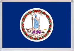 Virgina - USA State Flag - Jumbo Fridge Magnet Souvenir Gift Present