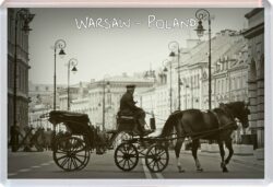 Warsaw - Poland - Jumbo Fridge Magnet Souvenir Gift Present Horses