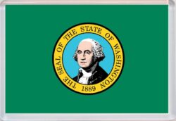 Washington - USA State Flag - Jumbo Fridge Magnet Souvenir Gift Present