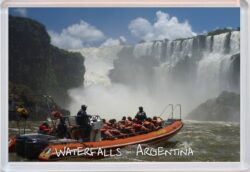 Waterfalls - Argentina - Jumbo Fridge Magnet Souvenir Gift Present