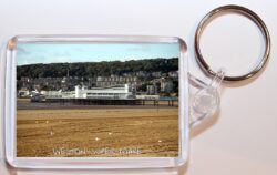 Weston Super Mare - Somerset - Double Sided Large Keyring Key Fob Chain Ring Gift Present Souvenir